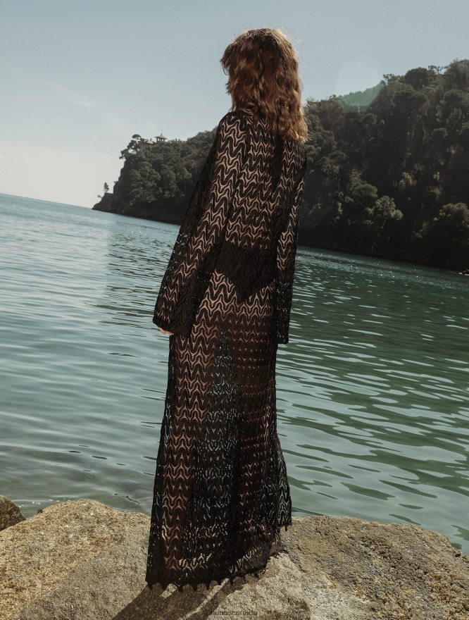 Nana's Canada Black Portofino Maxi Dress V06HD2166