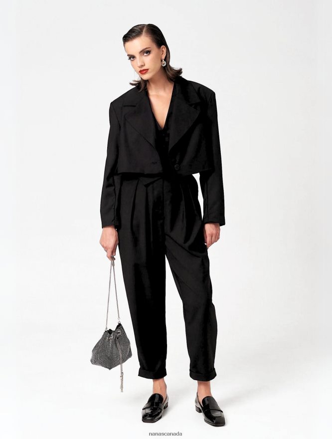 Nana's Canada Black London Blazer V06HD2121