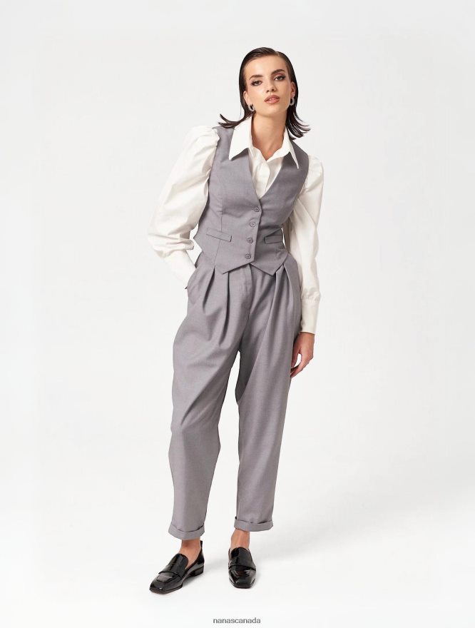 Nana's Canada Grey London Vest V06HD2116