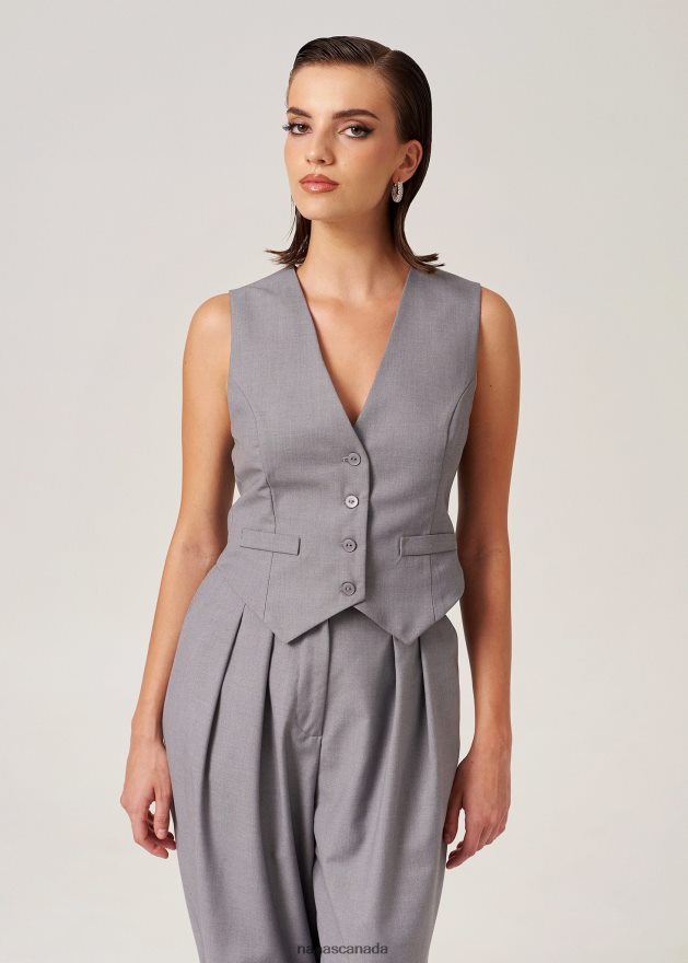 Nana's Canada Grey London Vest V06HD2116