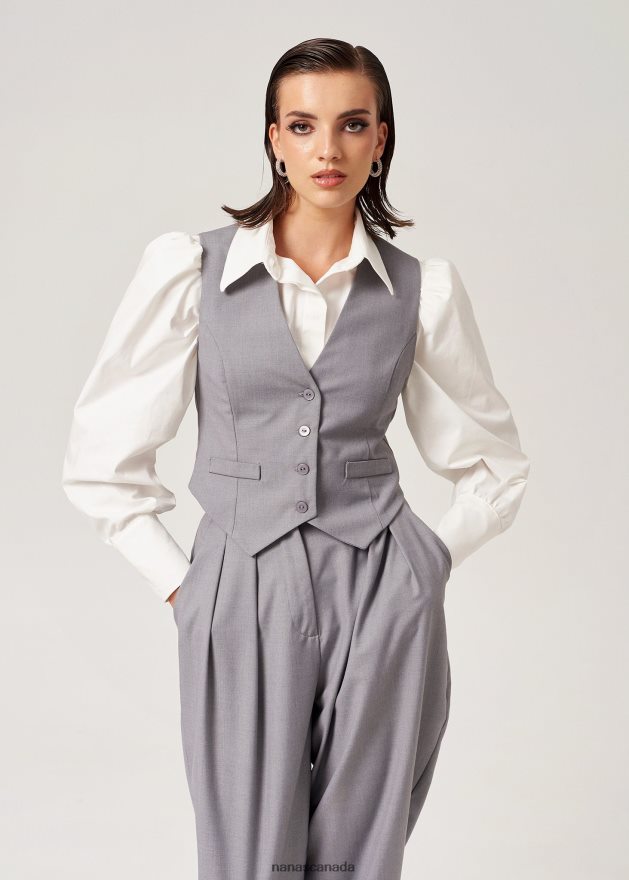 Nana's Canada Grey London Vest V06HD2116