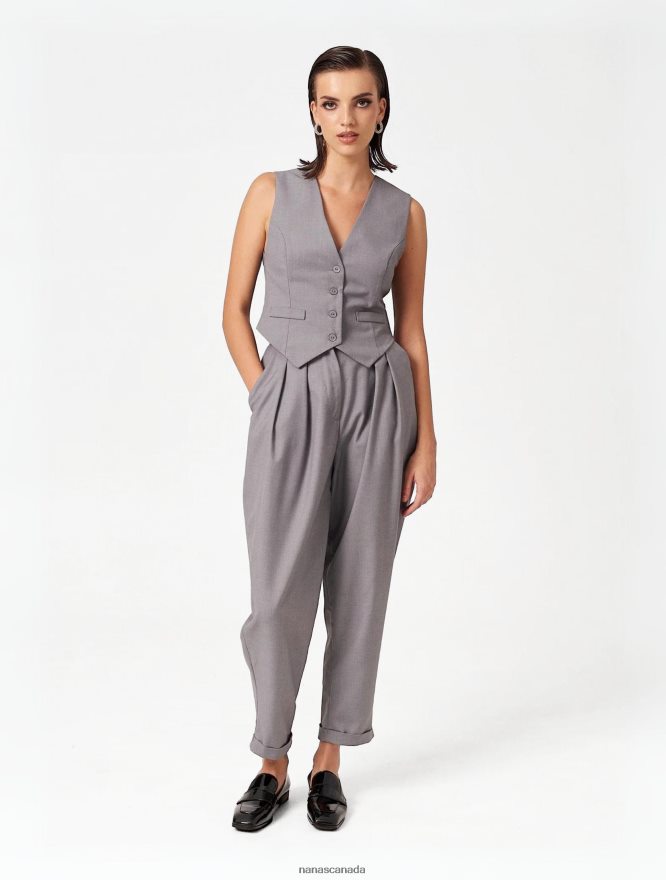 Nana's Canada Grey London Vest V06HD2116