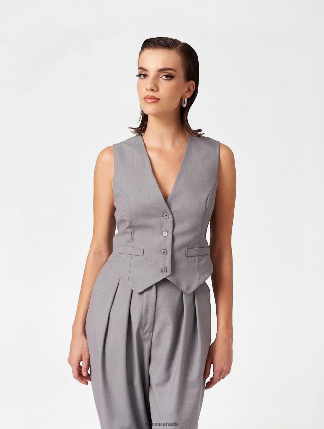 Nana's Canada Grey London Vest V06HD2116