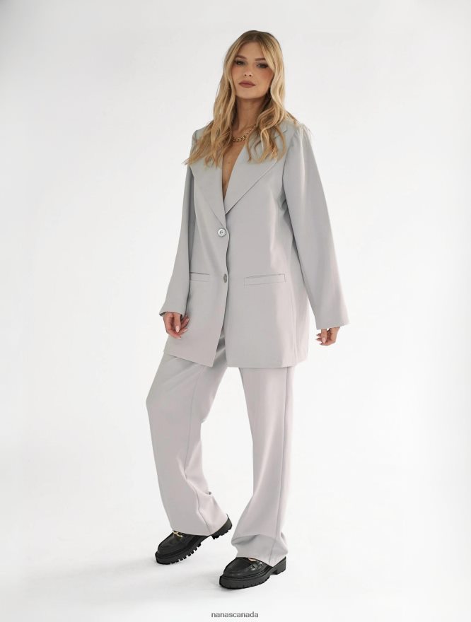Nana's Canada Light Gray Always Blazer V06HD2129