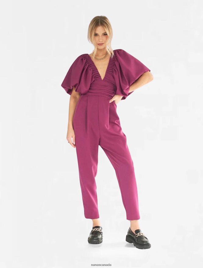 Nana's Canada Aubergine Gaia Jumpsuit V06HD2103