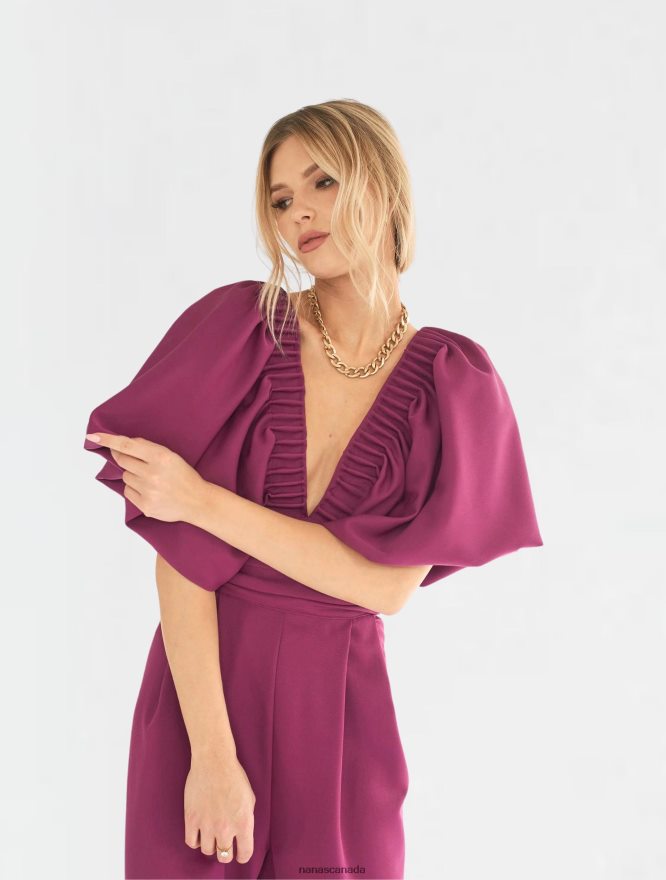 Nana's Canada Aubergine Gaia Jumpsuit V06HD2103