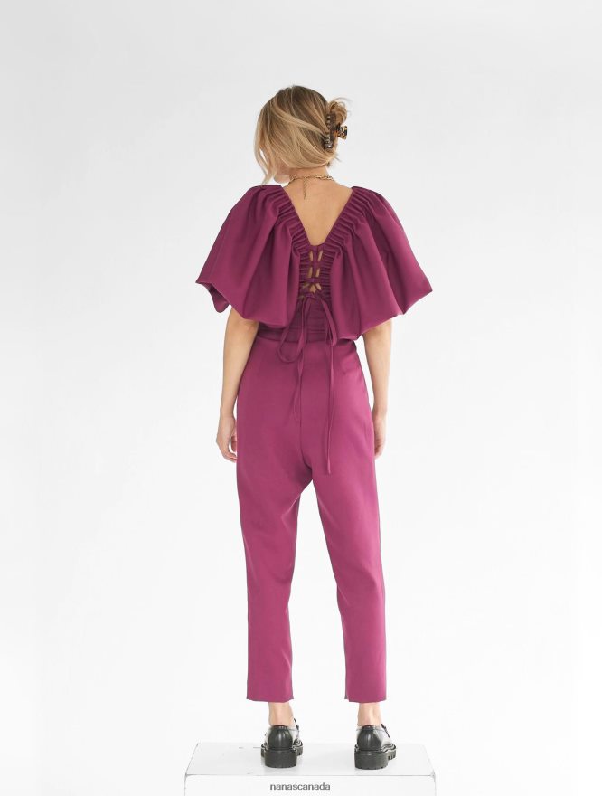 Nana's Canada Aubergine Gaia Jumpsuit V06HD2103