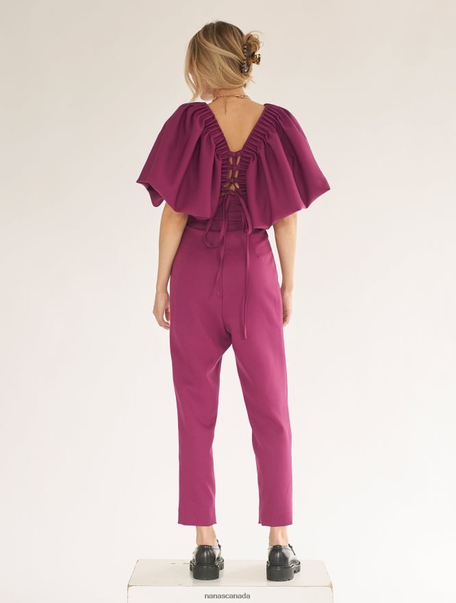 Nana's Canada Aubergine Gaia Jumpsuit V06HD2103