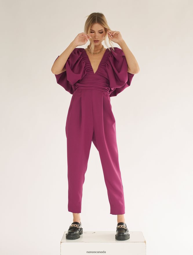 Nana's Canada Aubergine Gaia Jumpsuit V06HD2103