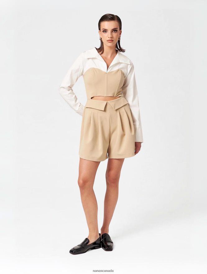 Nana's Canada Beige New York Jumpsuit V06HD2100