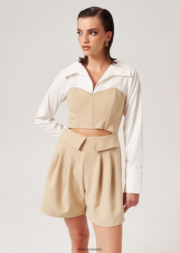 Nana's Canada Beige New York Jumpsuit V06HD2100