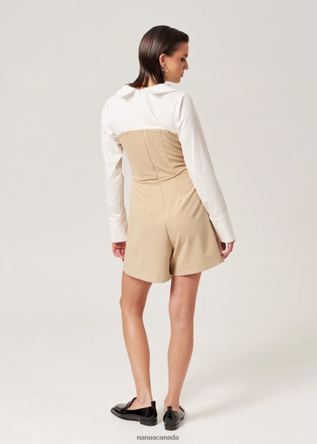Nana's Canada Beige New York Jumpsuit V06HD2100