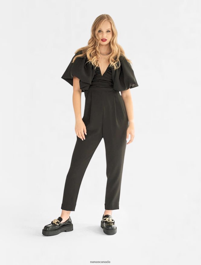 Nana's Canada Black Gaia Jumpsuit V06HD2104