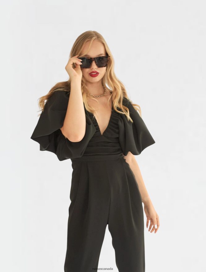 Nana's Canada Black Gaia Jumpsuit V06HD2104