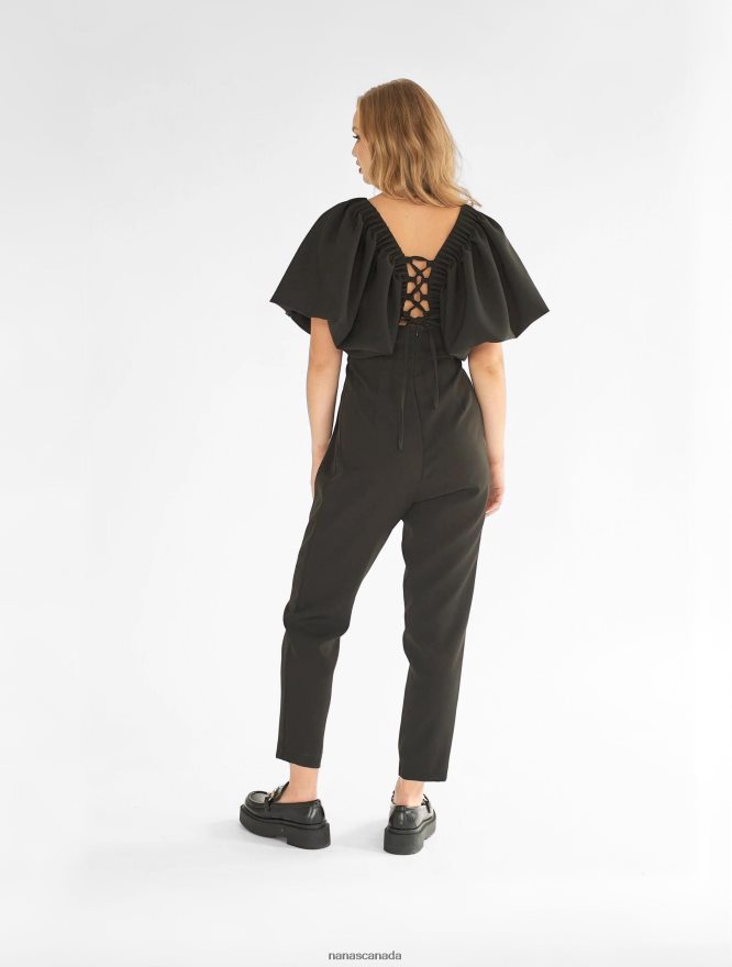 Nana's Canada Black Gaia Jumpsuit V06HD2104