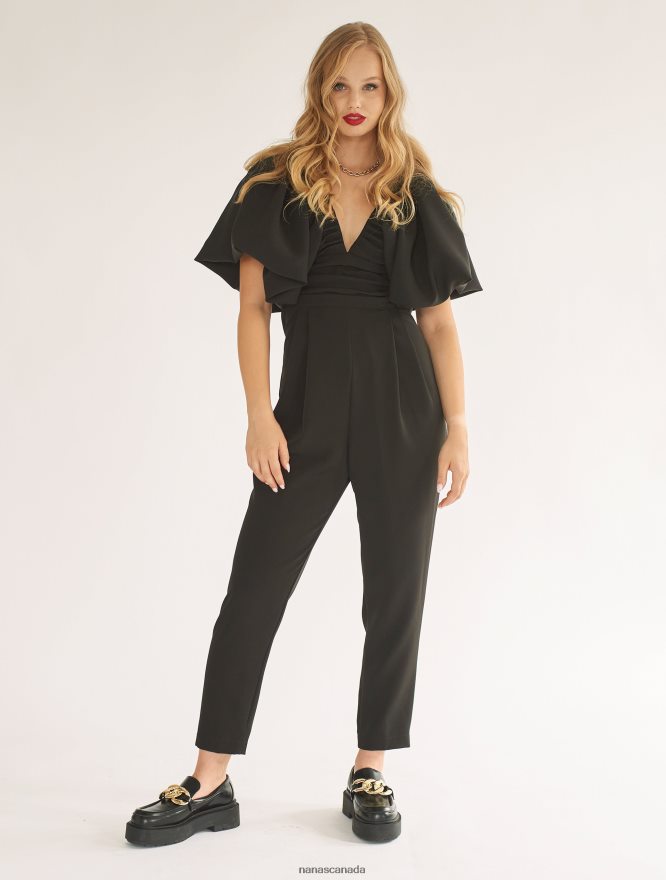 Nana's Canada Black Gaia Jumpsuit V06HD2104