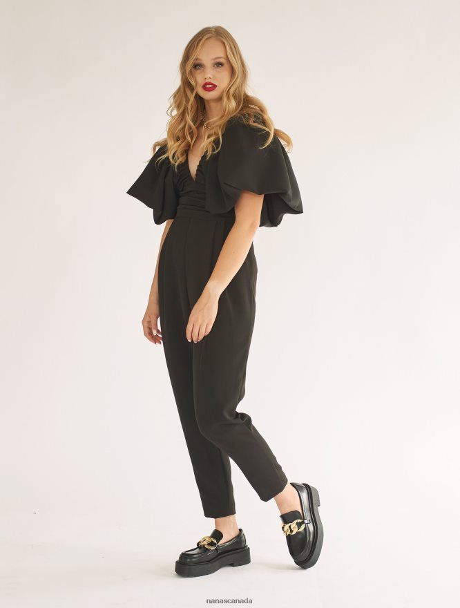 Nana's Canada Black Gaia Jumpsuit V06HD2104