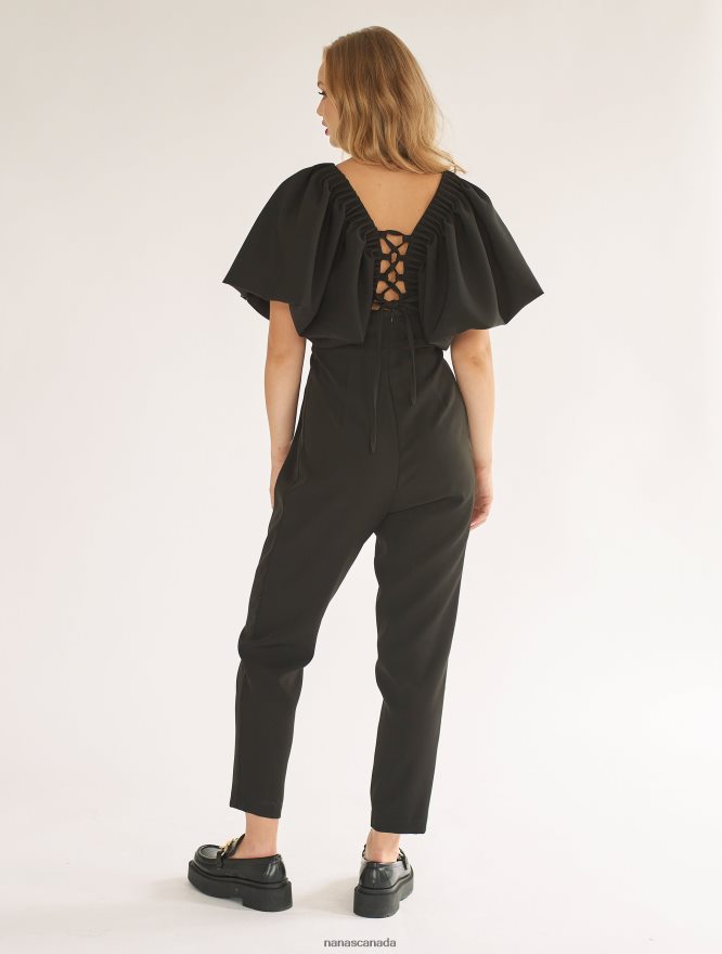 Nana's Canada Black Gaia Jumpsuit V06HD2104