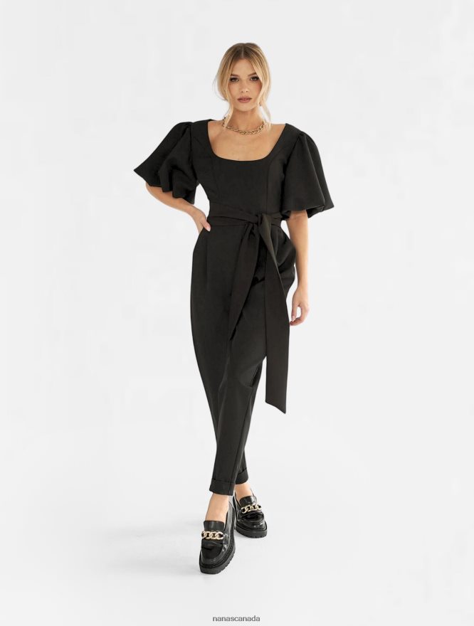 Nana's Canada Black Gigi Jumpsuit V06HD2101