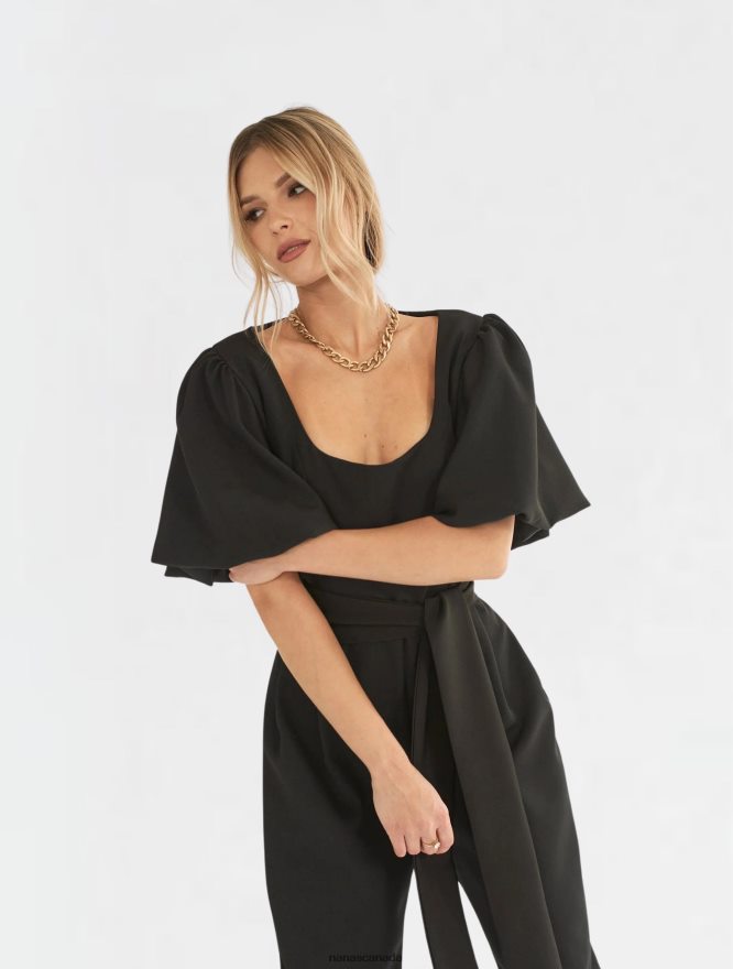 Nana's Canada Black Gigi Jumpsuit V06HD2101