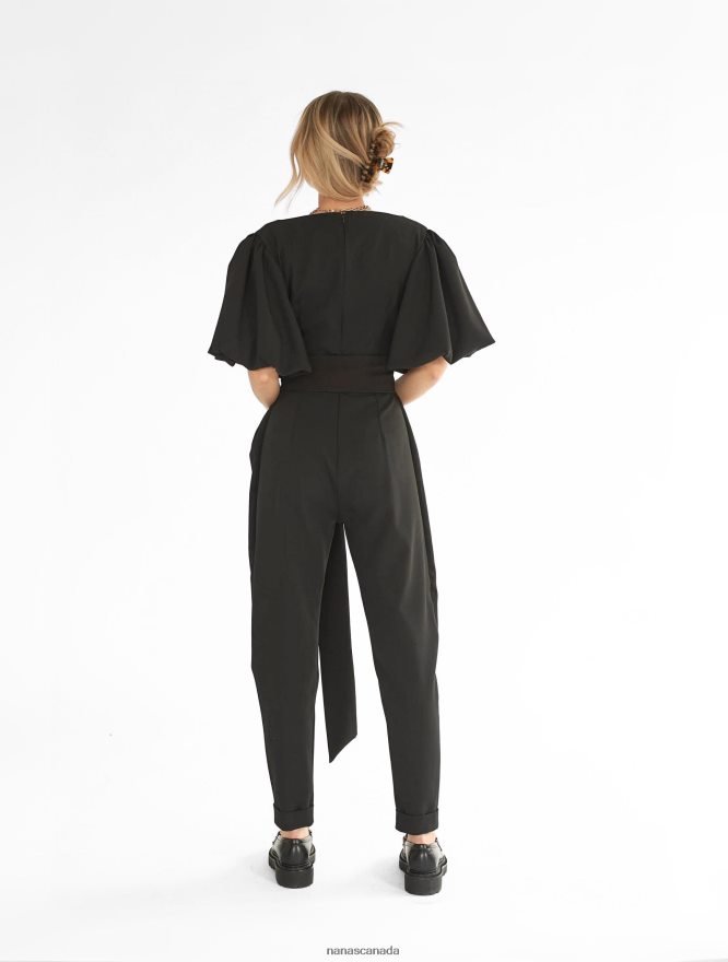 Nana's Canada Black Gigi Jumpsuit V06HD2101