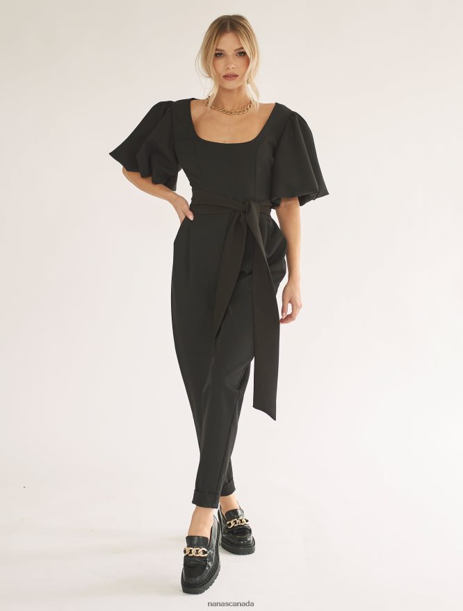 Nana's Canada Black Gigi Jumpsuit V06HD2101