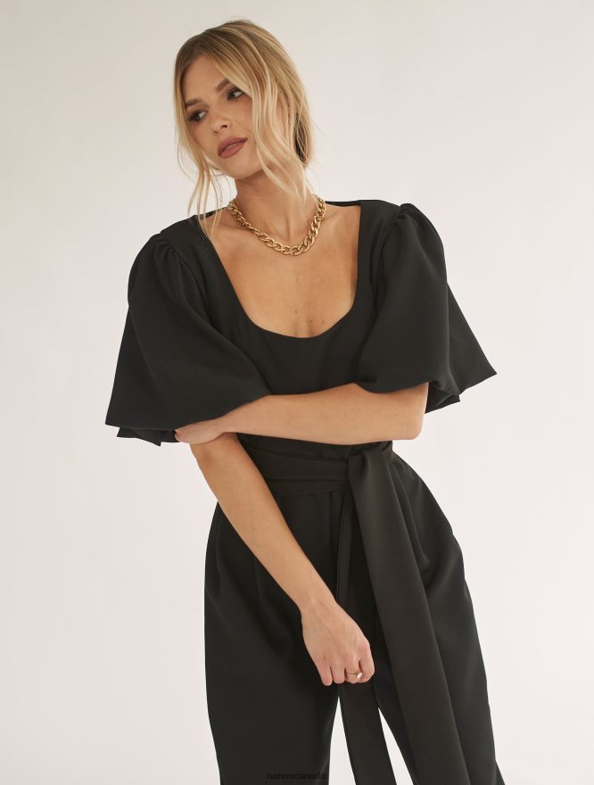 Nana's Canada Black Gigi Jumpsuit V06HD2101