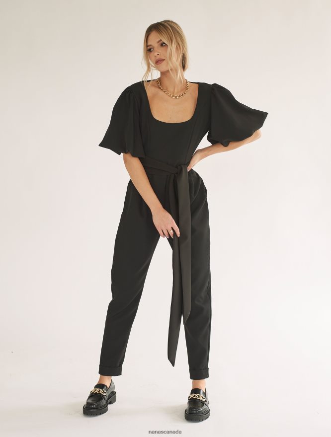 Nana's Canada Black Gigi Jumpsuit V06HD2101
