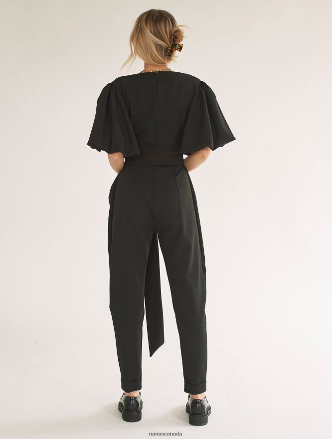 Nana's Canada Black Gigi Jumpsuit V06HD2101