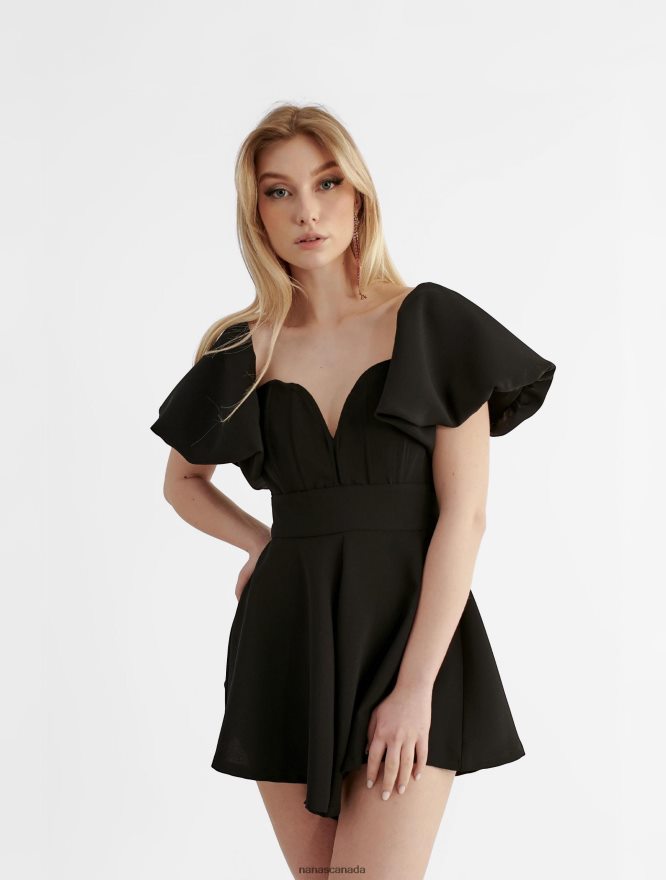 Nana's Canada Black Grace Jumpsuit V06HD297