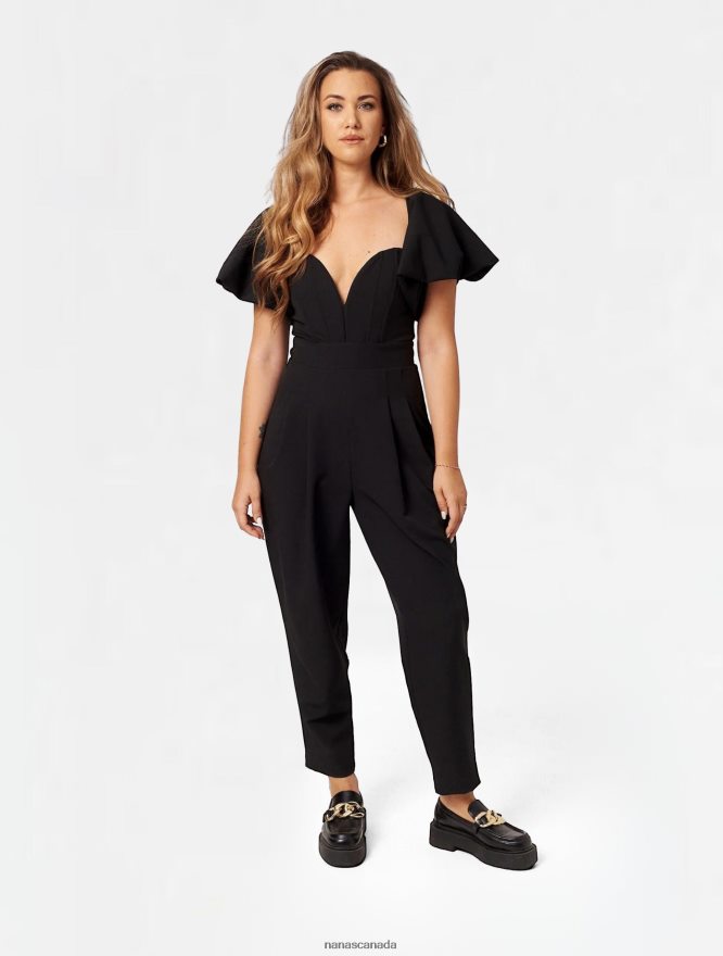 Nana's Canada Black Zoe Jumpsuit V06HD299