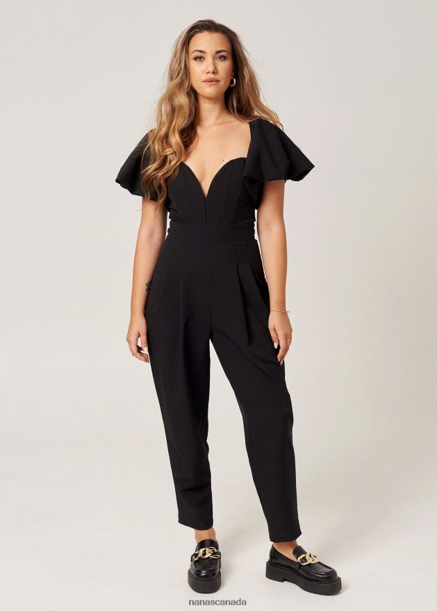 Nana's Canada Black Zoe Jumpsuit V06HD299