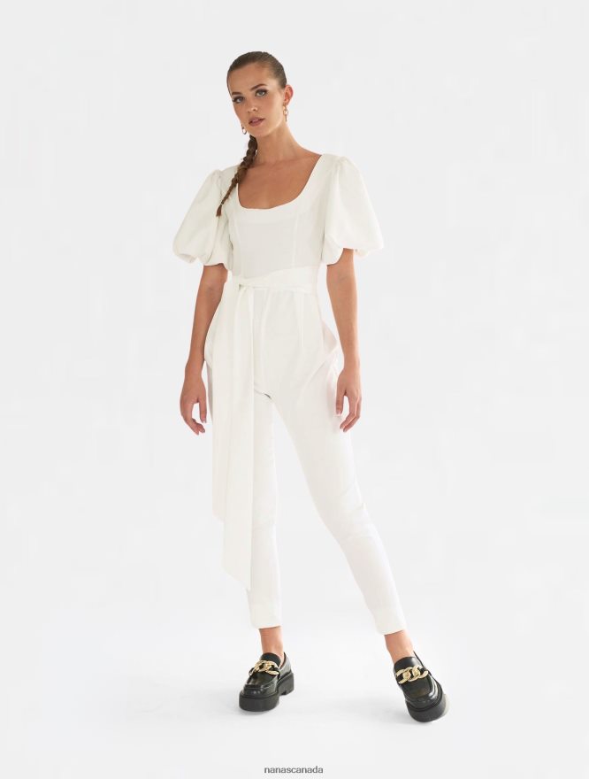 Nana's Canada Ecru Gigi Jumpsuit V06HD2102
