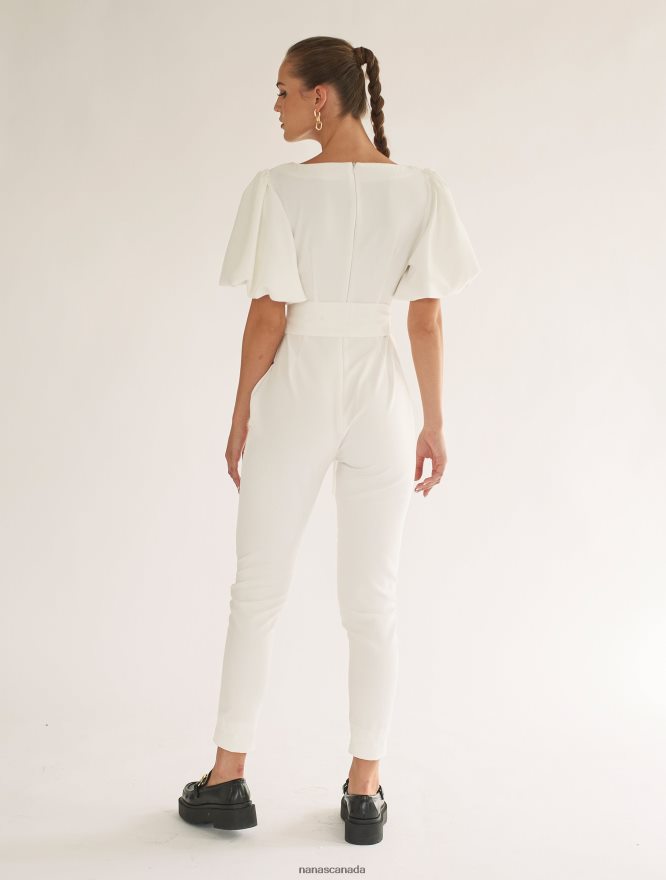 Nana's Canada Ecru Gigi Jumpsuit V06HD2102