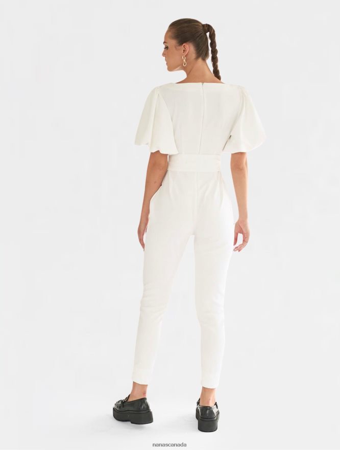 Nana's Canada Ecru Gigi Jumpsuit V06HD2102