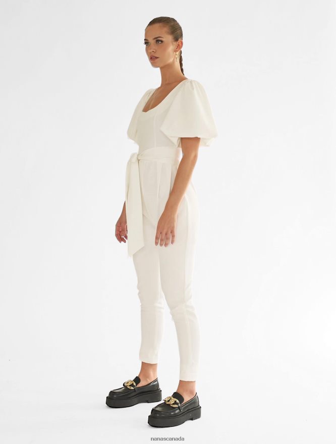 Nana's Canada Ecru Gigi Jumpsuit V06HD2102