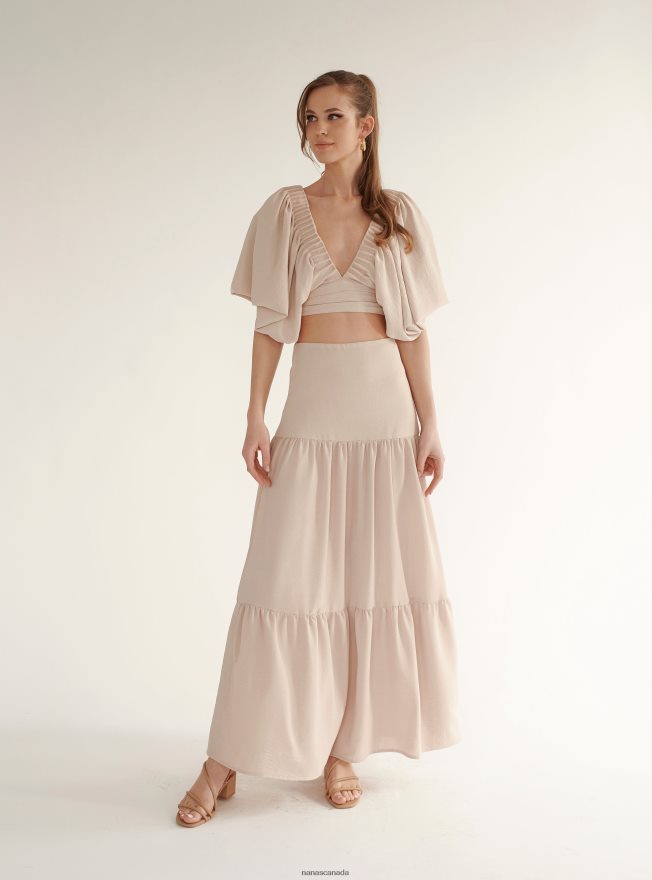 Nana's Canada Beige Marbella Skirt V06HD2136
