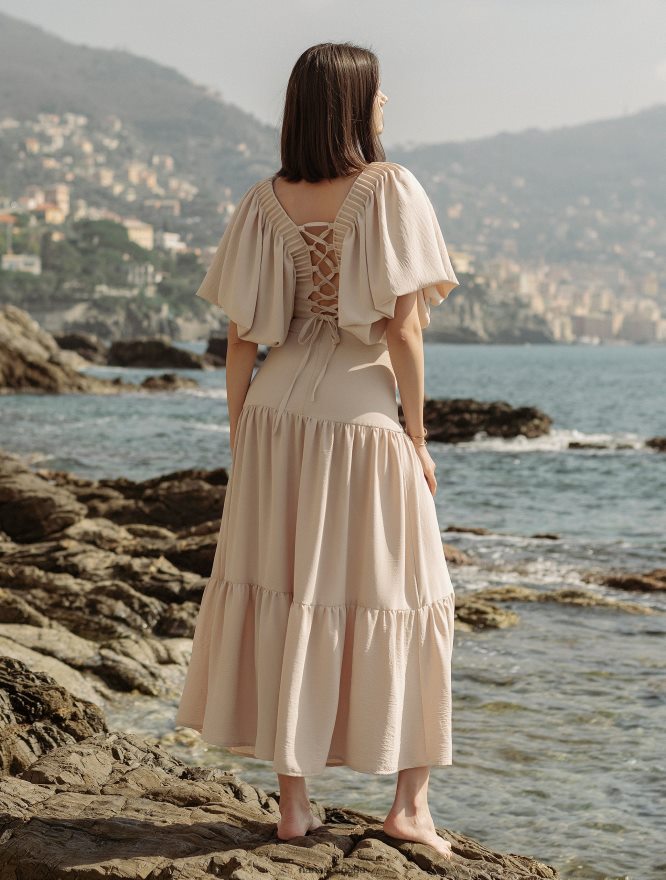 Nana's Canada Beige Marbella Skirt V06HD2136