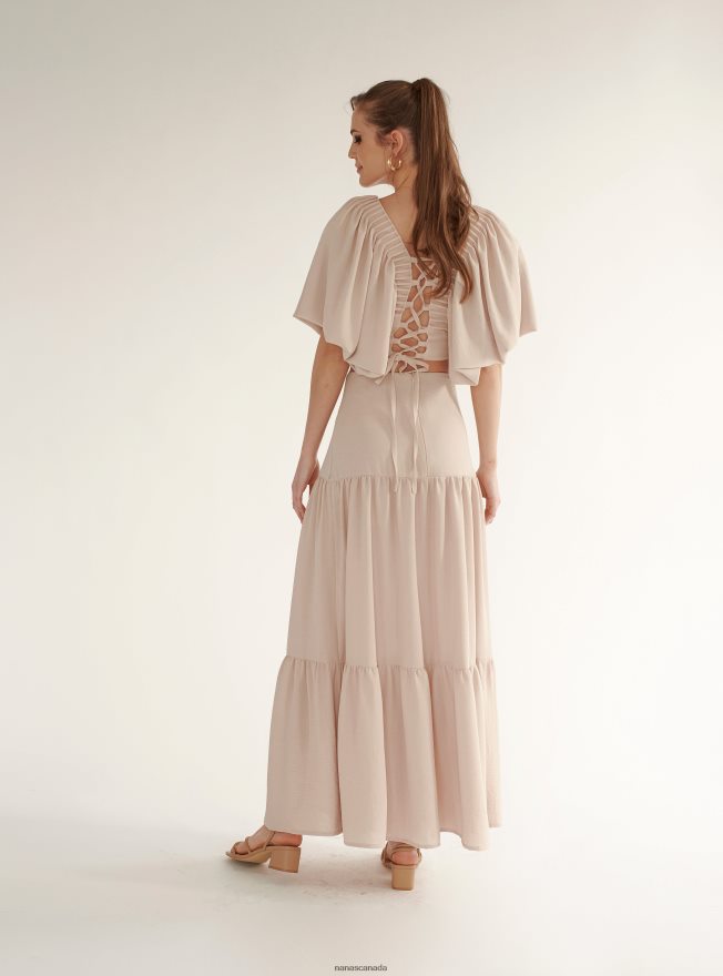 Nana's Canada Beige Marbella Skirt V06HD2136