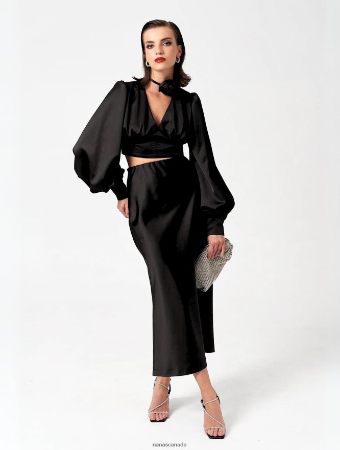 Nana's Canada Black Alina Skirt V06HD2114