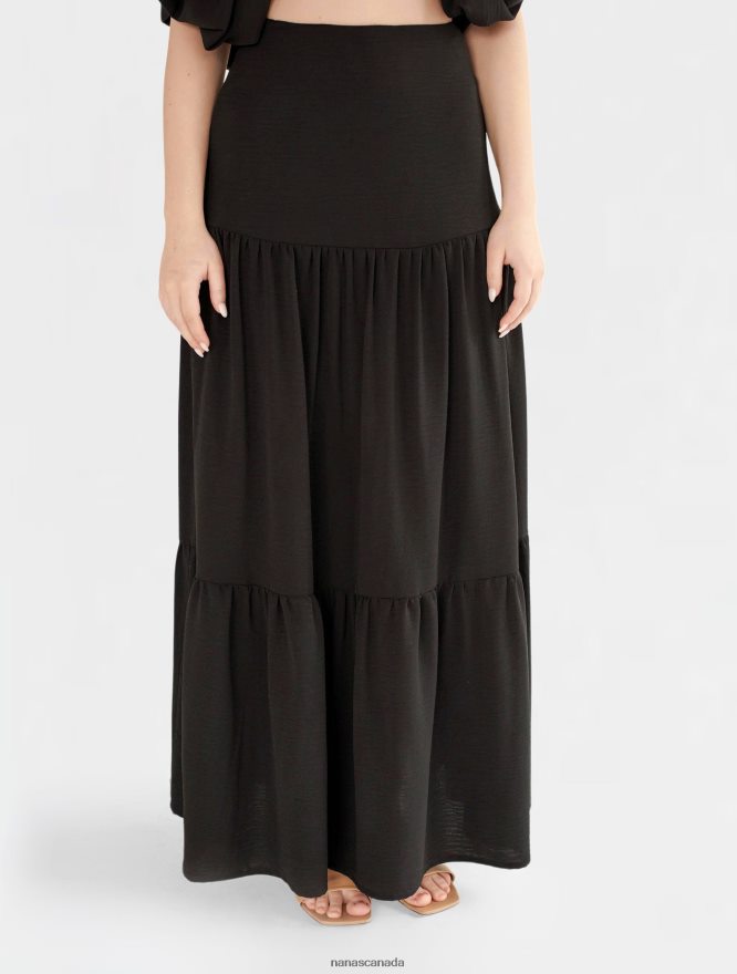 Nana's Canada Black Marbella Skirt V06HD2138