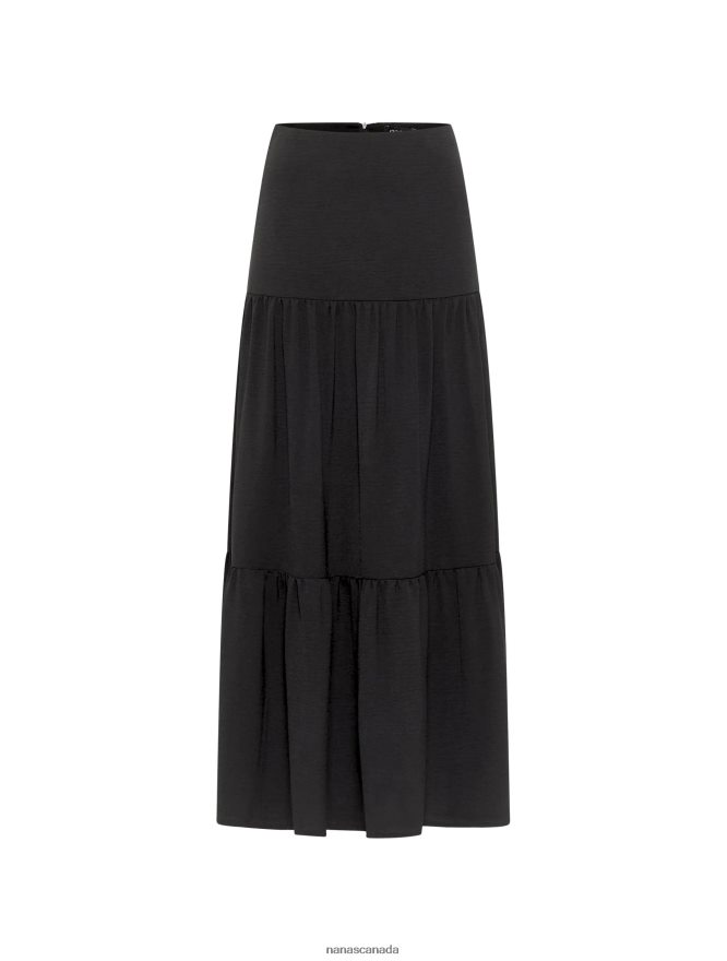 Nana's Canada Black Marbella Skirt V06HD2138