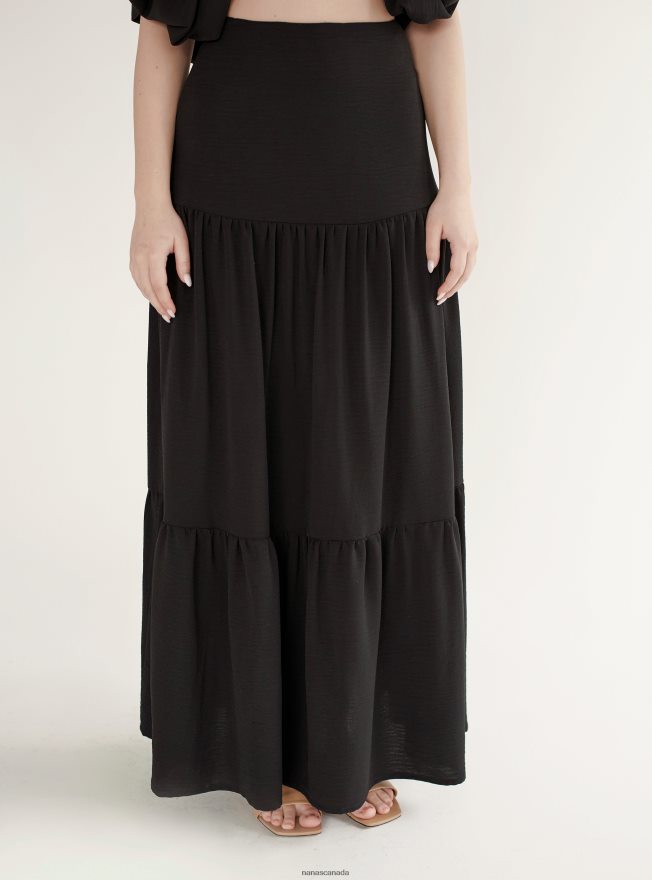Nana's Canada Black Marbella Skirt V06HD2138