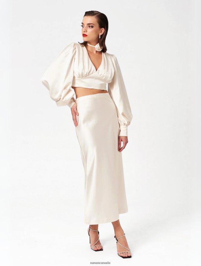 Nana's Canada Ecru Alina Skirt V06HD2112