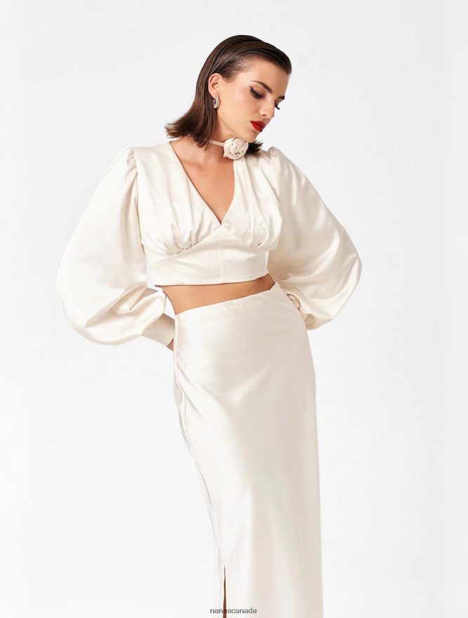 Nana's Canada Ecru Alina Skirt V06HD2112