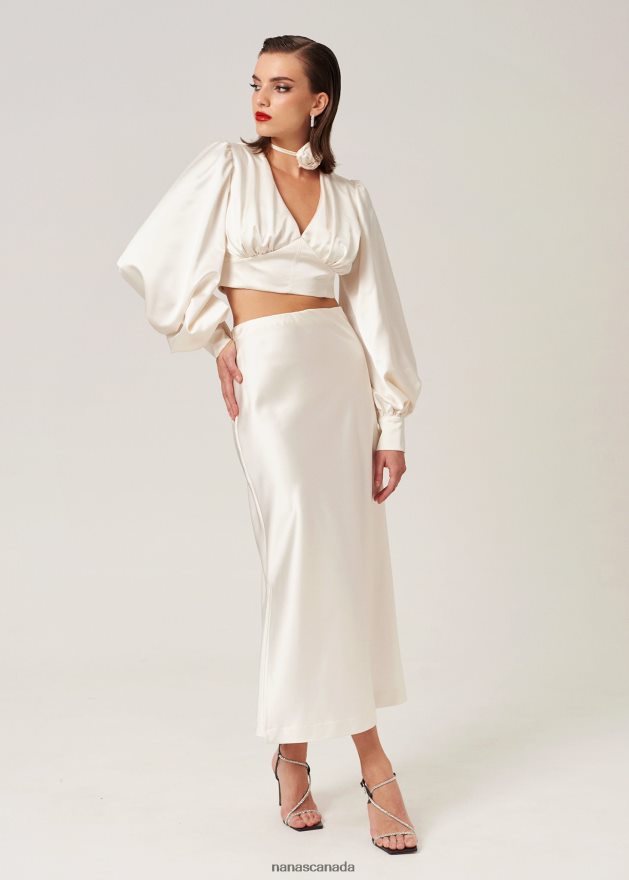 Nana's Canada Ecru Alina Skirt V06HD2112