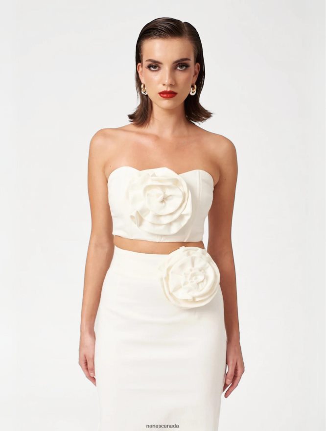 Nana's Canada Ecru Denim Milano Skirt V06HD2110