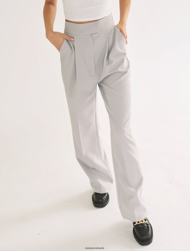Nana's Canada Light Gray Always Pants V06HD2130