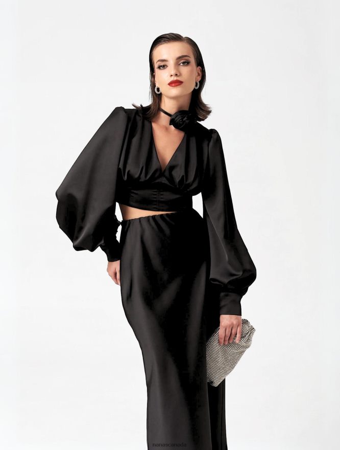 Nana's Canada Black Melrose Top V06HD2113