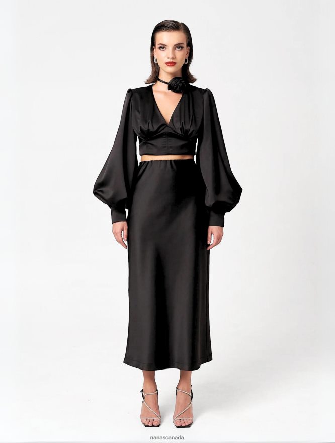 Nana's Canada Black Melrose Top V06HD2113